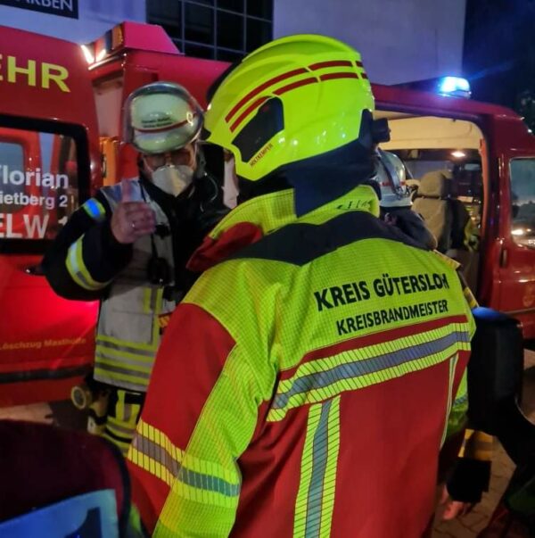 Unterstützung der freiwilligen Feuerwehr Rietberg